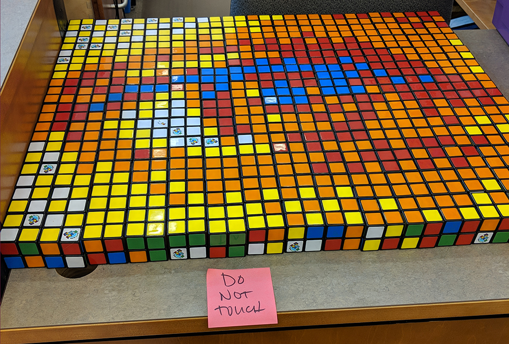 Stevens Students Create Mosaic "Masterpiece" Out of Rubik's Cubes